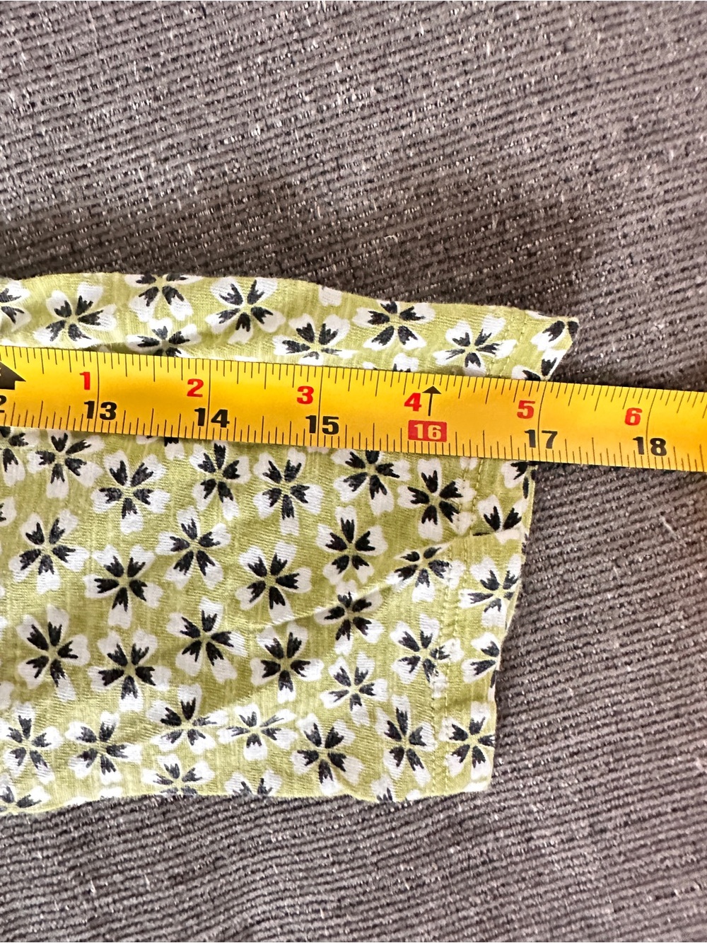 J. Jill Green Floral 3/4 Sleeve 100% Pima Cotton Center Seam Size M - Picture 16 of 16